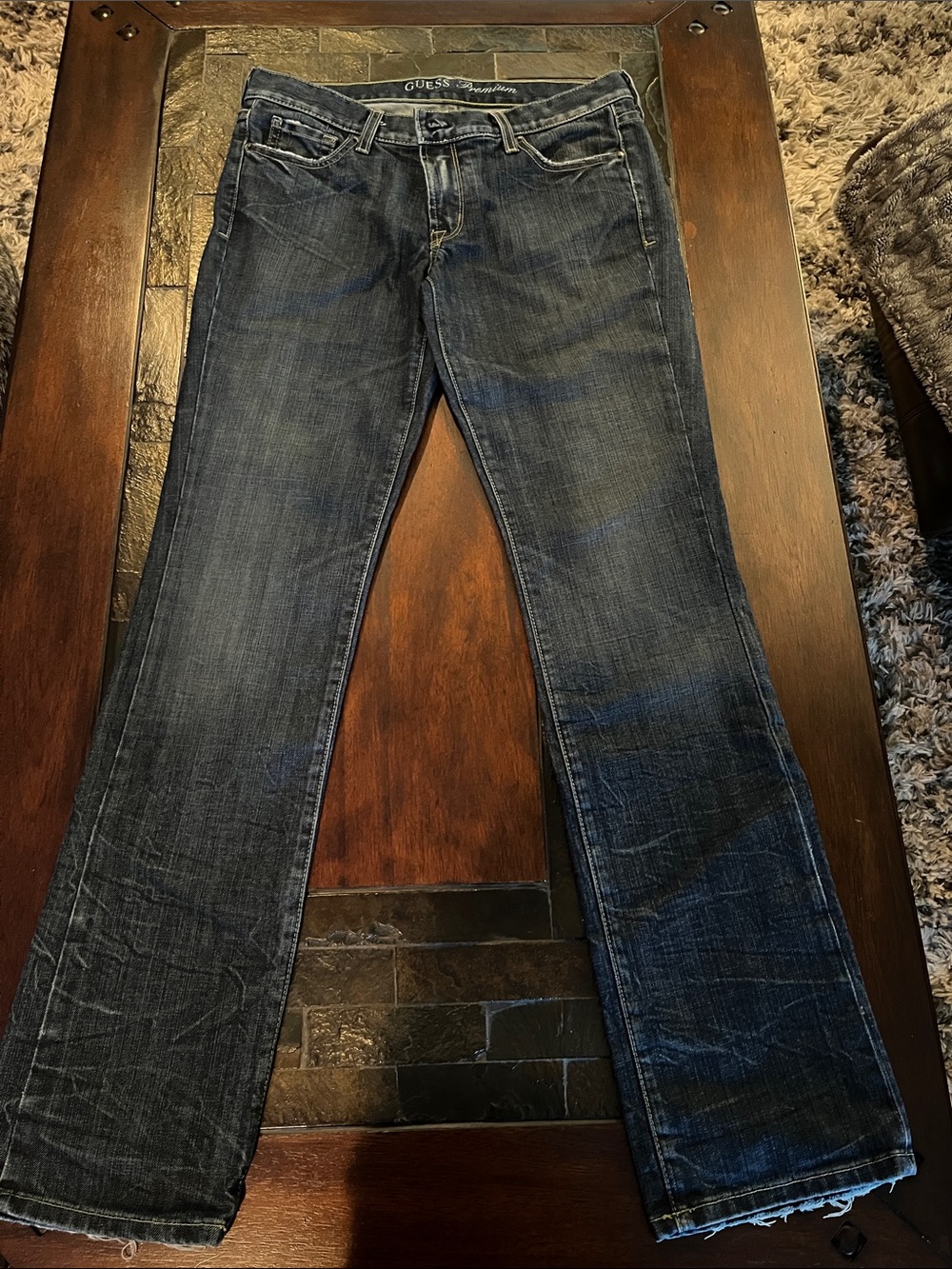 GUESS Premium Dark Blue Bootcut Jeans